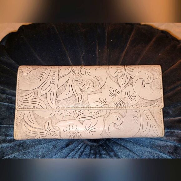 Vintage Lodis Tooled Leather Wallet - Picture 1 of 4
